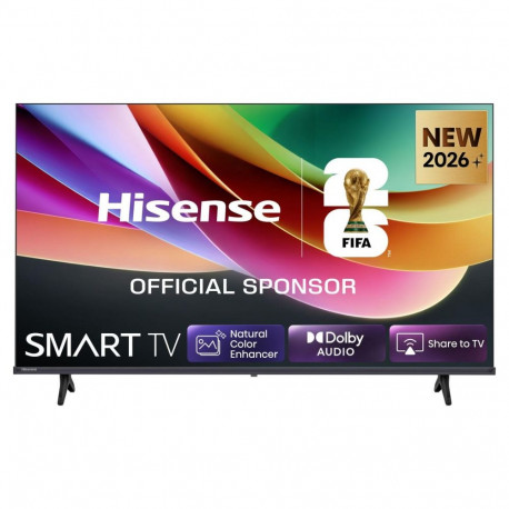 Hisense nutiteler 32A49S 80,0cm/32" (1366x768) HD DLED 8,5ms 60Hz HDMI USB LAN HDR VESA WiFi, must