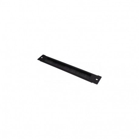 "Bürstenleiste 380 mm x 57 mm für Good Connections® 19"" Wandgehäuse FLAT-Pack (GC-RFxxxS), tiefschw