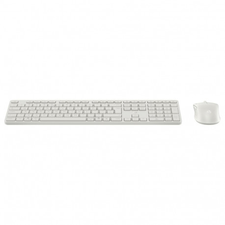 HP klaviatuur-hiire komplekt 495C kahe režiimiga mitme seadmega, valge
