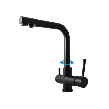 DOMOLETTI SEINA SINK LEVER MIXER BLACK M