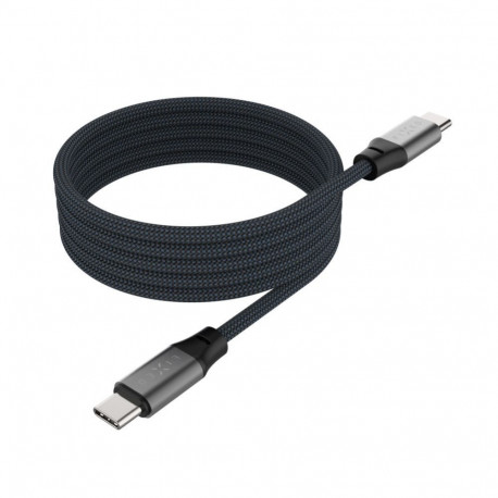 fixed | Magnetic Braided Cable USB-C/USB-C, USB 2.0, Gray | FIXDBM-CC2-GR