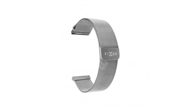 fixed | Mesh Strap with Quick Release 22mm for Smartwatch | Silver