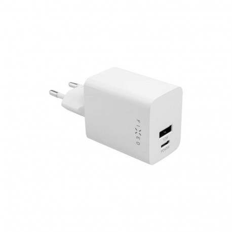 fixed Mini USB-C/USB Travel Charger 45W | FIXC45M-CU-WH