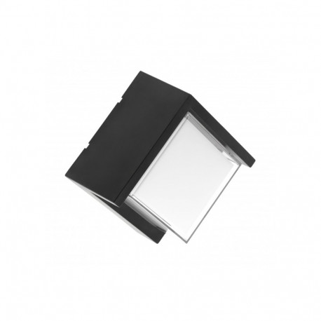 Gtv LED facade luminaire CANTI II LD-CANTI12WKW-10, 12 W, 1000 lm, IP65, 4000K, black