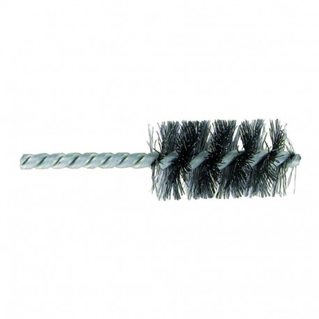 Tube & internal brush for drill, 38x200mm, 0.35mm crimped steel wire