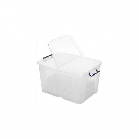 PLASTIC STORAGE BOX WITH SPLIT LID 65L (34.5 x46x61cm)