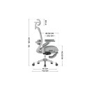 Fotel obrotowy Leadpro 8.7 Grey