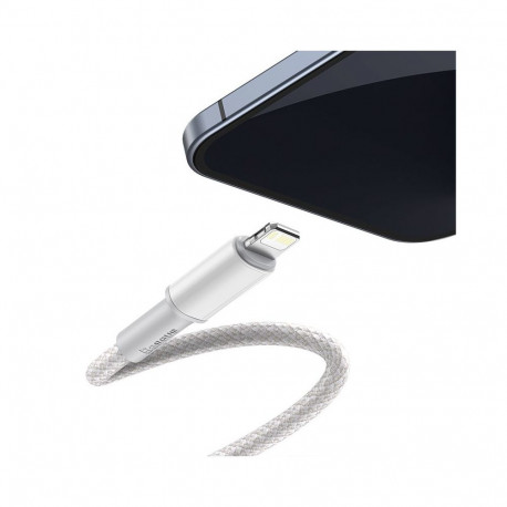 Baseus Lightning-kaabel CATLGD-02 1m, valge