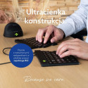 R-Go Tools Ergonomic keyboard R-Go Split Break v2 with break software, ergonomic split keyboard, QWE
