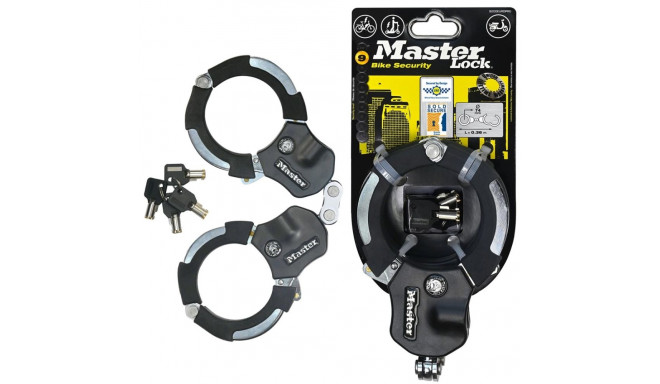 MASTER LOCK rõngaslukk Street Cuff Slot 360mm, must, hõbedane