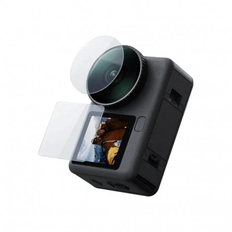Telesin tempered glass set for DJI Osmo Action 6 (Lens + screen)