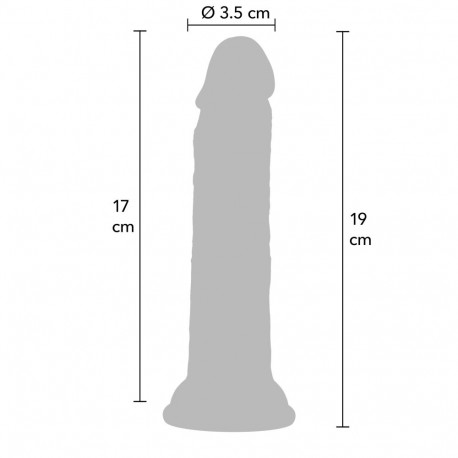 Realistic Dong Liquid Silicone 19 cm