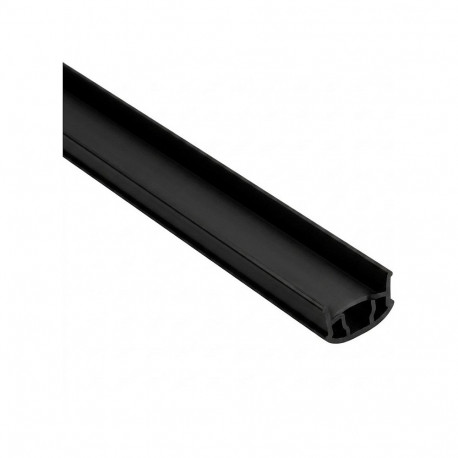 "Synergy 21 LED U-Profil zub ALU014 PMMA opal diffusor/cover schwarz/black ,Kunststoffabdeckung opal