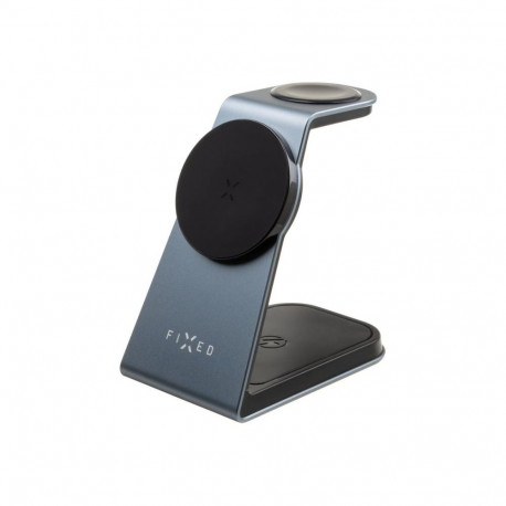 fixed | MagPowerstation ALU stand with wireless charging 3 in 1 | FIXMPOS-AL-GR