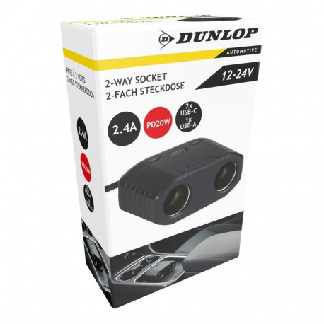 DUNLOP laadija USB-pesadega 2 pesa