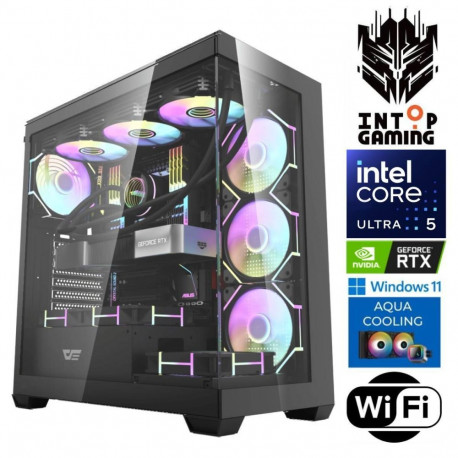 INTOP AQUA Ultra 5 250KF Plus 64GB DDR5 1TB SSD M.2 NVME RTX5060 8GB WiFi WIN11Pro