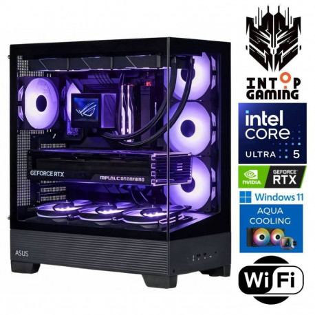 INTOP AQUA Ultra 5 250KF Plus 64GB DDR5 1TB SSD M.2 NVME RTX5060 8GB WiFi WIN11Pro