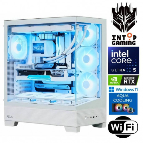 INTOP AQUA Ultra 5 250KF Plus 64GB DDR5 1TB SSD M.2 NVME RTX5060 8GB WiFi WIN11Pro