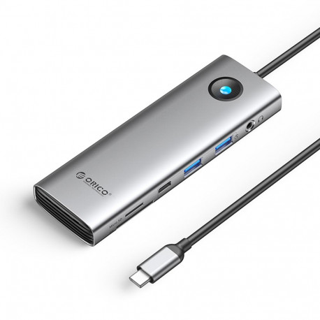 Orico PW11 9in1 USB-C Docking Station 2x USB-A 3.0 1x USB-C 3.0 1x USB-C PD 100 1x HDMI 4K 60Hz 1x m