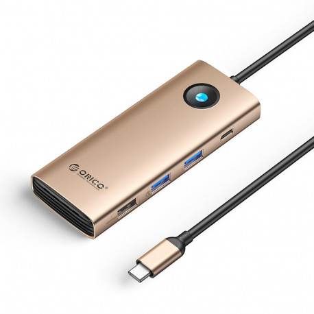 Orico PW11 8in1 USB-C Docking Station 2x USB-A 3.0 1x USB-A 2.0 1x USB-C 3.0 1x USB-C PD 100W 1x HDM