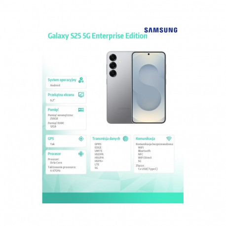 Galaxy nutitelefon S25 5G 12/256GB DualSIM Enterprise Edition, hõbedane