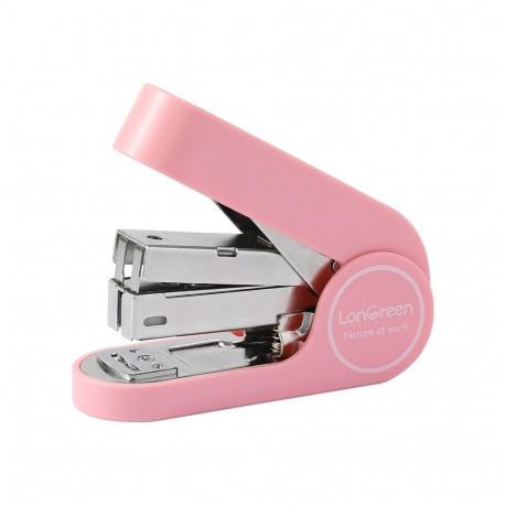 Stapler LonGreen EM416 pink up to 25 sheets