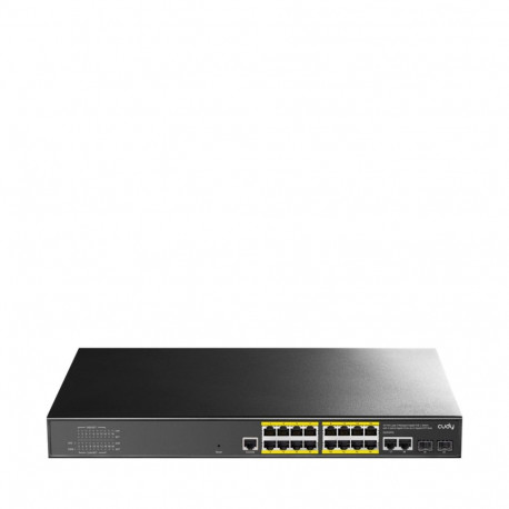 Cudy 16-Port Gigabit Managed PoE+ Switch with 2 Uplink GbE Ports and 2 SFP, GS2018PS2 1.0 L2/L3 Giga