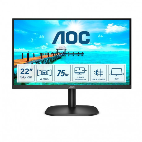 AOC arvutimonitor B2 22B2H/EU 54.6cm (21.5") 1920 x 1080 pixels Full HD LED, must