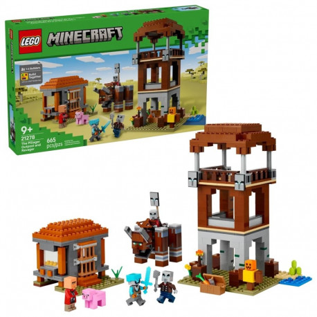 LEGO komplekt Minecraft 21278 Pillager Outpost ja Ravager