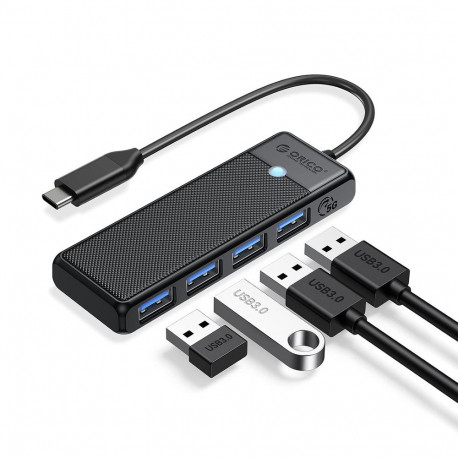 Orico PAPW4A-C3 USB Hub 4-port 4x USB-A 3.0 0.15 m - black