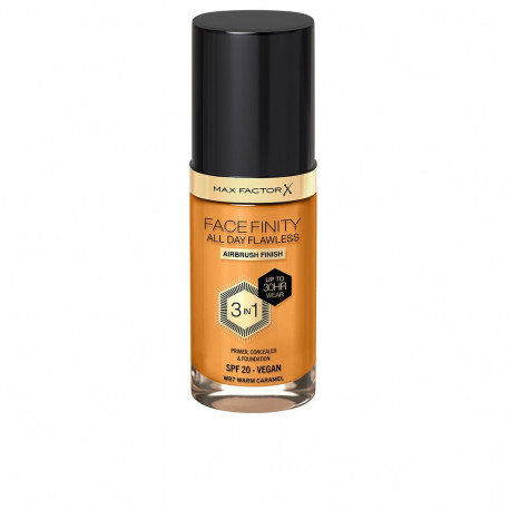 MAX FACTOR jumestuskreem FACEFINITY ALL DAY FLAWLESS 3 IN 1 #87 30ml, soe karamell