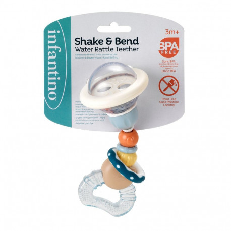 INFANTINO Shake & Bend Water Rattle Teether