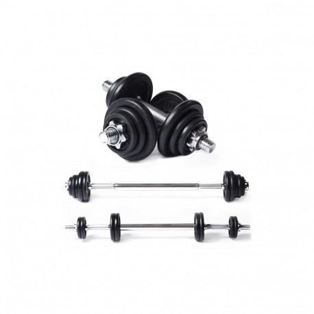 Tunturi Barbell/Dumbbell set, 20kg, Iron