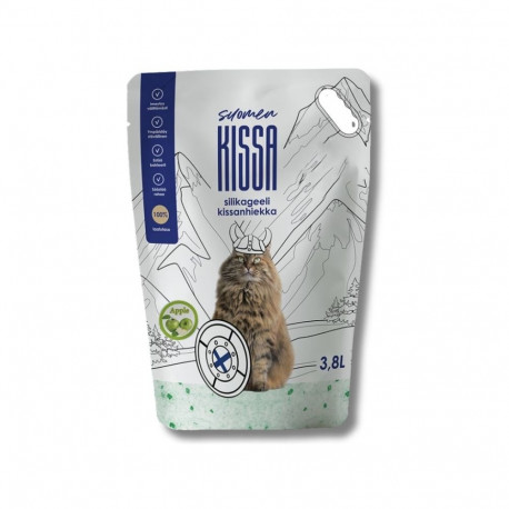 Suomen Kissa apple-scented silica gel cat litter 3.8L