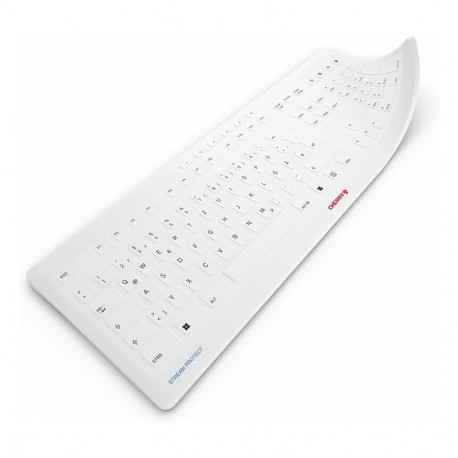Cherry klaviatuur STREAM PROTECT MEMBRANE [DE] 105 klahvi, valge