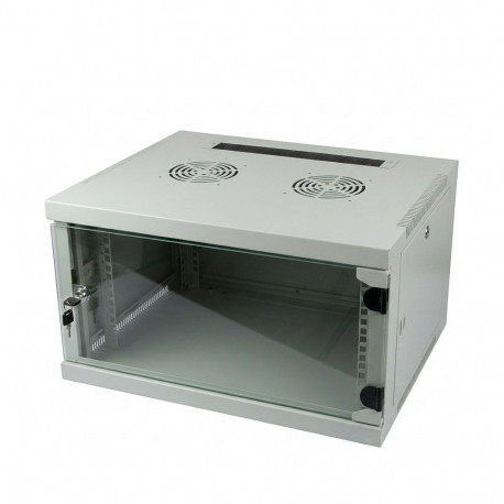 "ALLNET Netzwerkschrank 19"" 4HE 1-teilig T594/B541mm Lichtgrau SMQ-Serie"