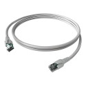 "EASYLAN FlexBoot Patchkabel Kat.6A S/FTP grau 0.5m"