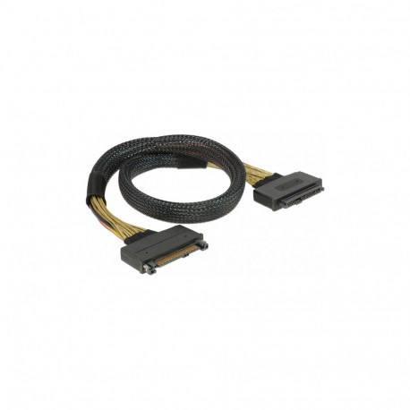 "Delock Verlängerungskabel U.2 SFF-8639 Stecker > U.2 SFF-8639 Buchse 0,5 m"