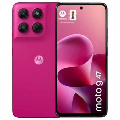 "Motorola Moto G47 8RAM 128GB fuchsia red"
