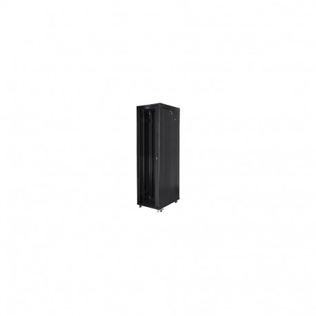 LANBERG serverikapp 19" 47U 800x1000 iseseisev klaasuksega LCD FlatPack kaubaveoga, must