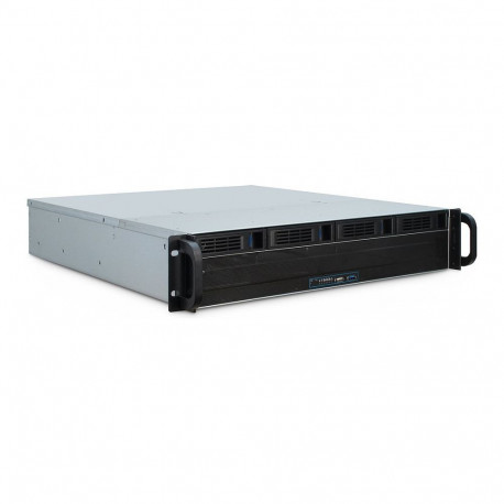"Inter-Tech IPC 2U-2404L SATA (schwarz, 2 Hheneinheiten)"