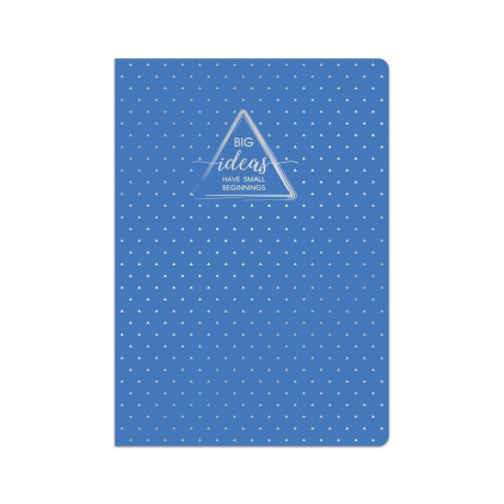 HARD COVER NOTEBOOK A5 SILVER SQUARED