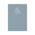 HARD COVER NOTEBOOK A5 SILVER SQUARED