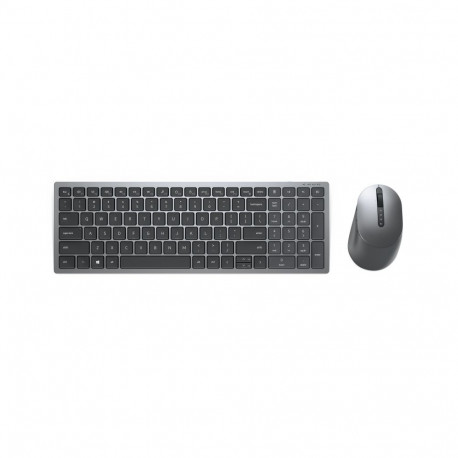 Keyboard and Mouse Set - Dell KM7120W Wireless Keyboard and Mouse, Grey