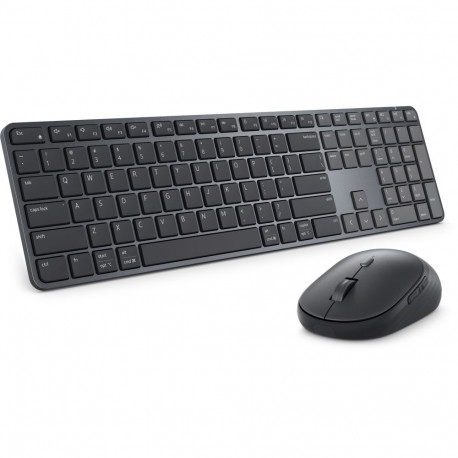 Keyboard and Mouse Set - Dell Pro 7 Slim KM726, Full-Size QWERTY, Wireless, Black