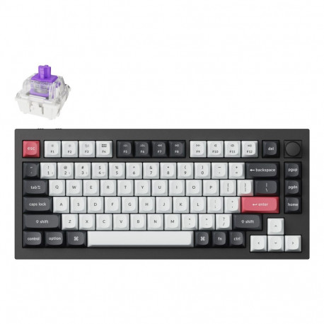 Keyboard - Keychron Q1 HE Wireless Mechanical, US Layout, Black