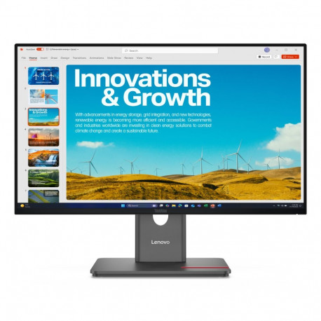 Monitor - Lenovo ThinkVision P24qd-40 23.8" QHD 120Hz USB Hub Black