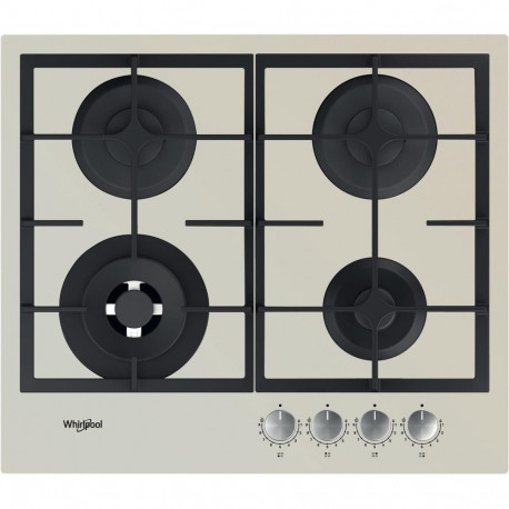 Home & Kitchen Appliances - WHIRLPOOL Gas Hob AKTL 629/S 4 Cooking Zones 590 mm Silver Dawn