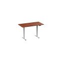 Adjustable Height Table Up Up Bjorn II Gray, Table top M Dark Walnut