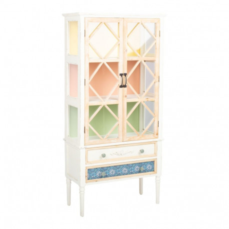 Vitriinkapp BIANCA 78x35xH162cm, antiikvalge